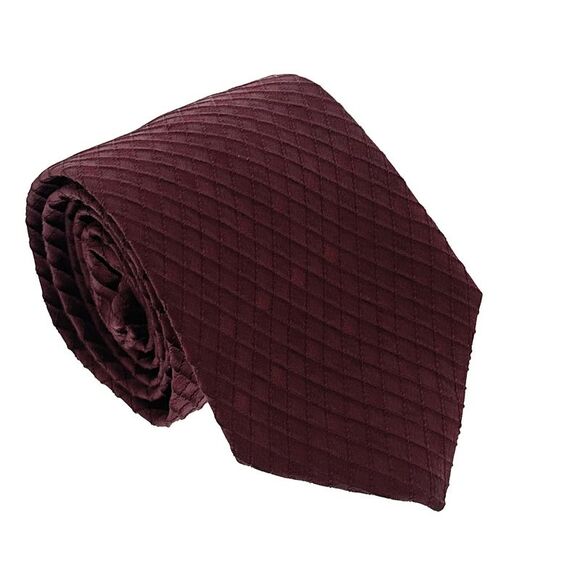 Emporio Armani Red Diamond weave 82%Silk 18%Acrylic Tie – 3in - Picture 1 of 5